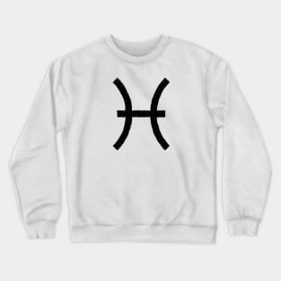 PISCES SYMBOL IN OIL Crewneck Sweatshirt